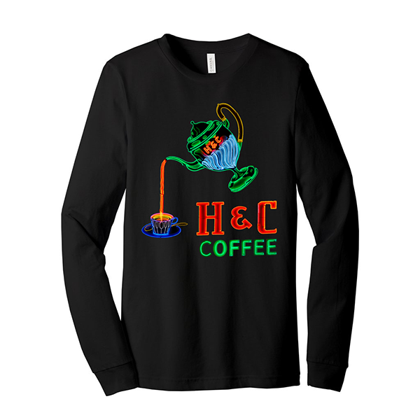 H & C Coffee Sign Long Sleeve T-Shirt
